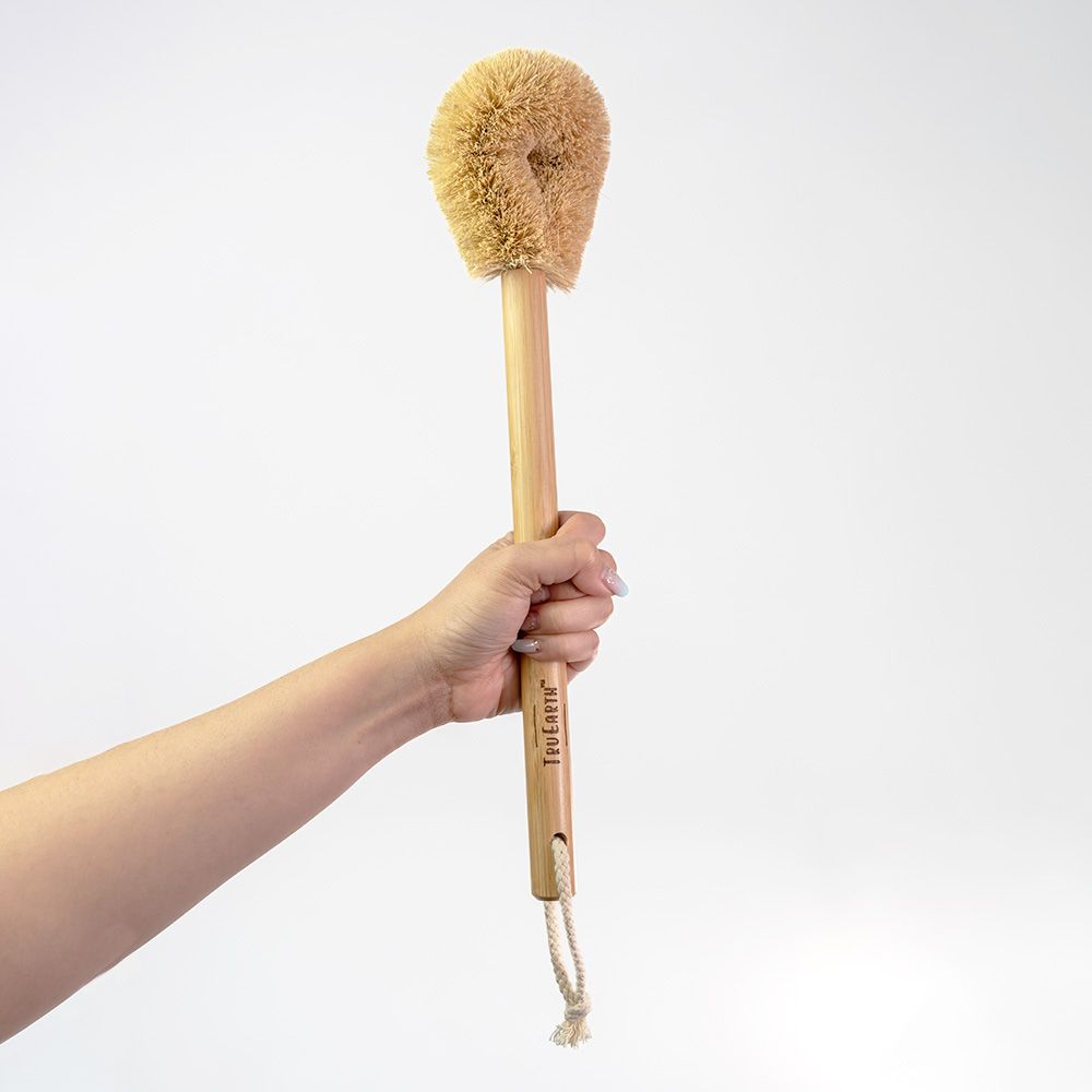 Tru Earth Coconut Bristle and Bamboo Handle Toilet Brush