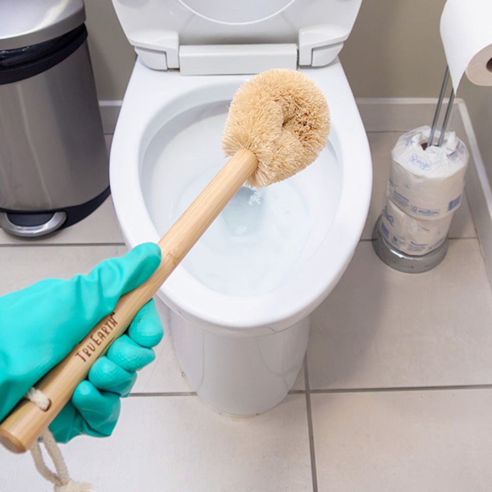 Tru Earth Coconut Bristle and Bamboo Handle Toilet Brush