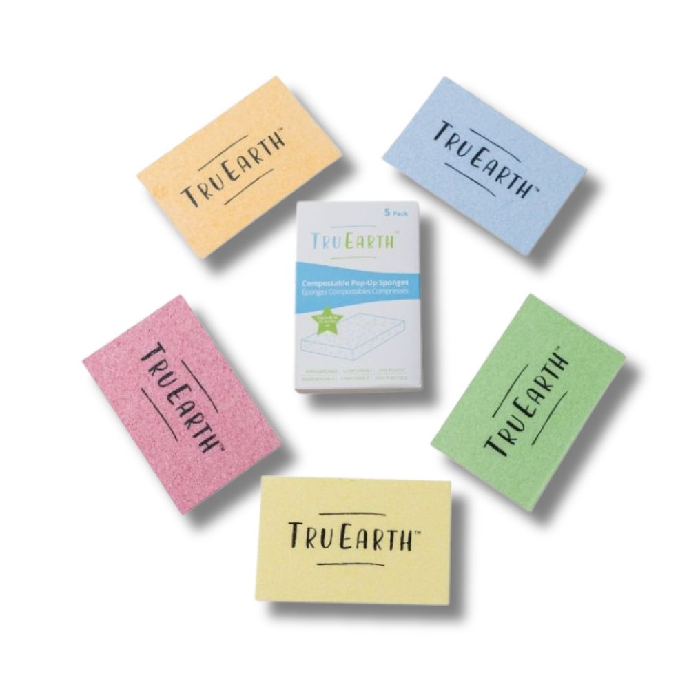 Tru Earth Compostable Pop-Up Sponges - 5 Pack