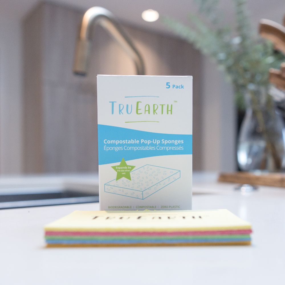 Tru Earth Compostable Pop-Up Sponges - 5 Pack