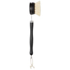 Bamboo Dishwashing Brush with Handle - Black