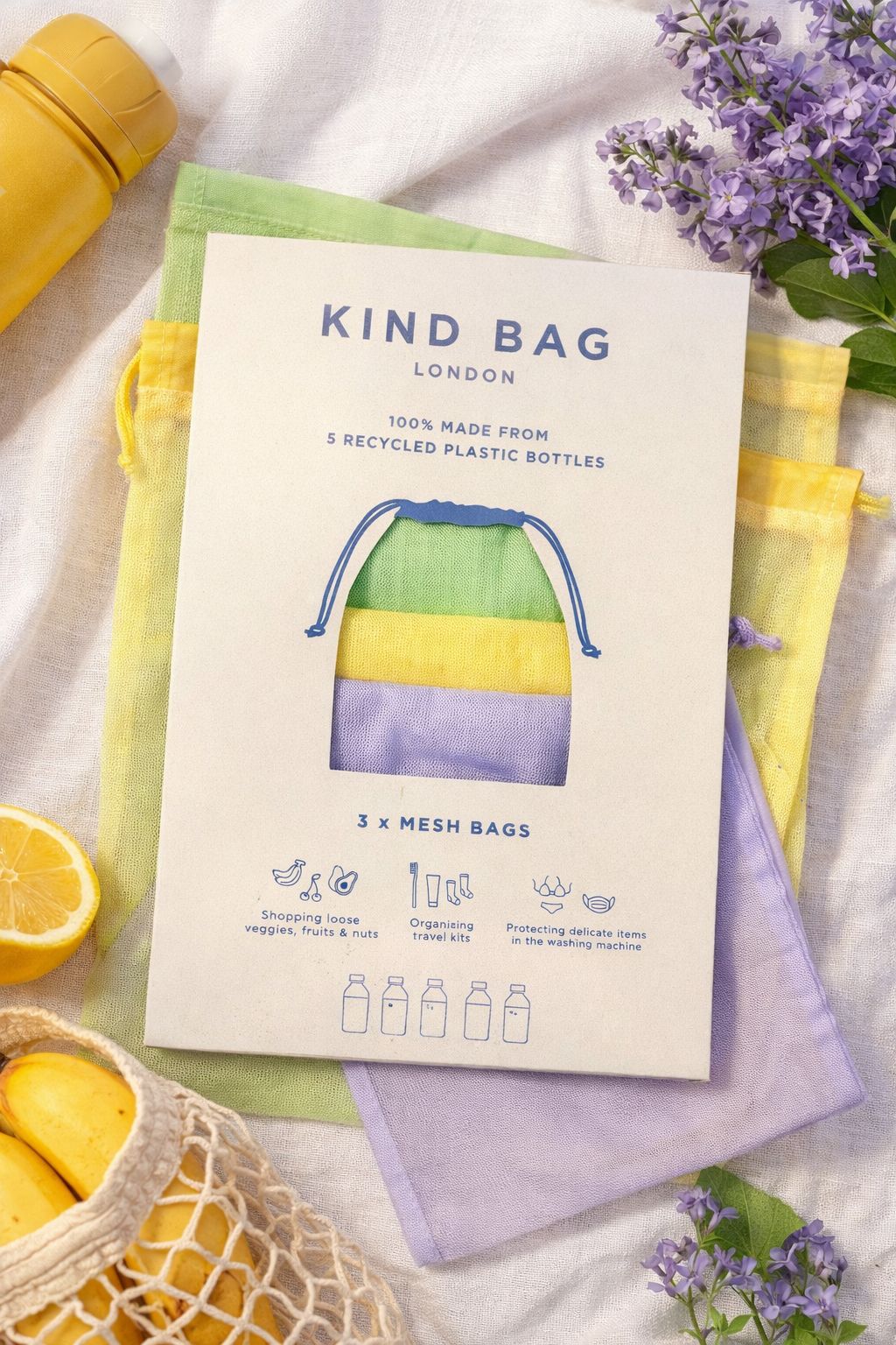Kind Mesh Grocery Bags - 3 Pack