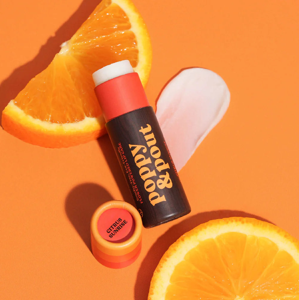 Poppy & Pout Lip Balm - Citrus Sunrise