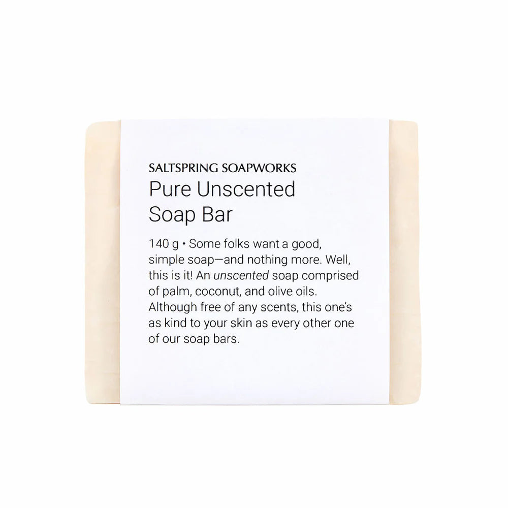 Saltspring Soapworks Soap Bar - Pure Unscented