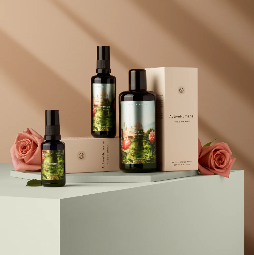 Activehumans Rose Neroli Deodorant Spray