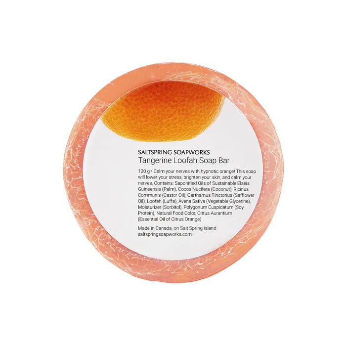 Saltspring Soapworks Loofah Soap bar - Tangerine