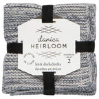 Danica Knit Dishcloths Set of 2 - Midnight Blue