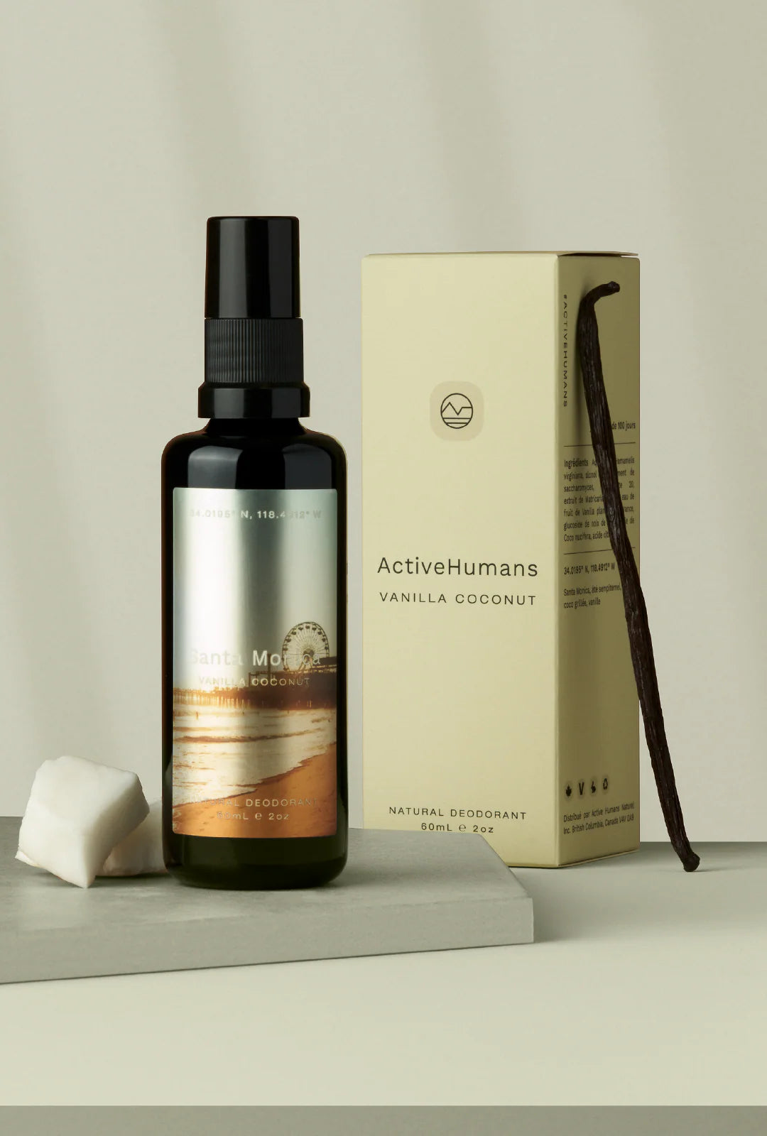 Activehumans Vanilla Coconut Deodorant Spray