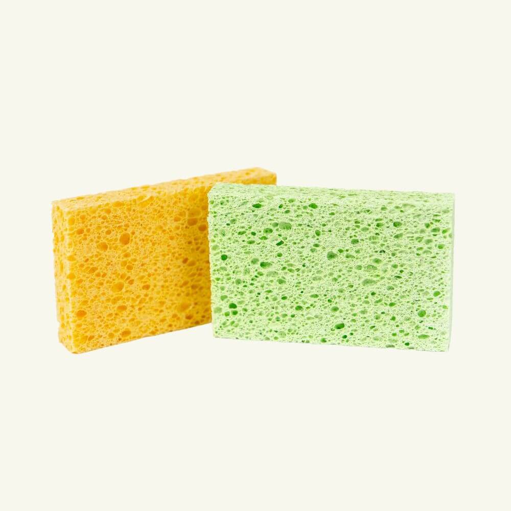 Kitchen 100% Cellulose Sponges - 2 Pack