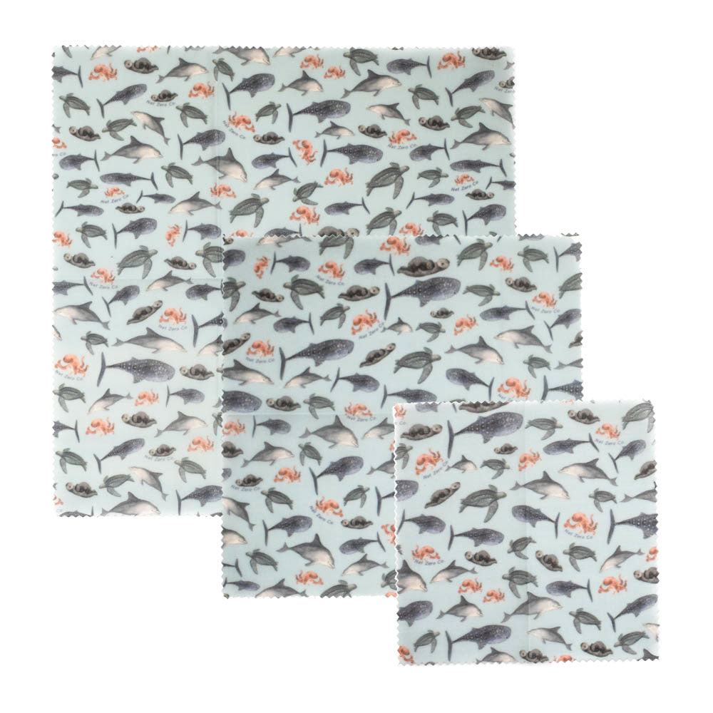 Beeswax Food Wraps In Underwater Marine
