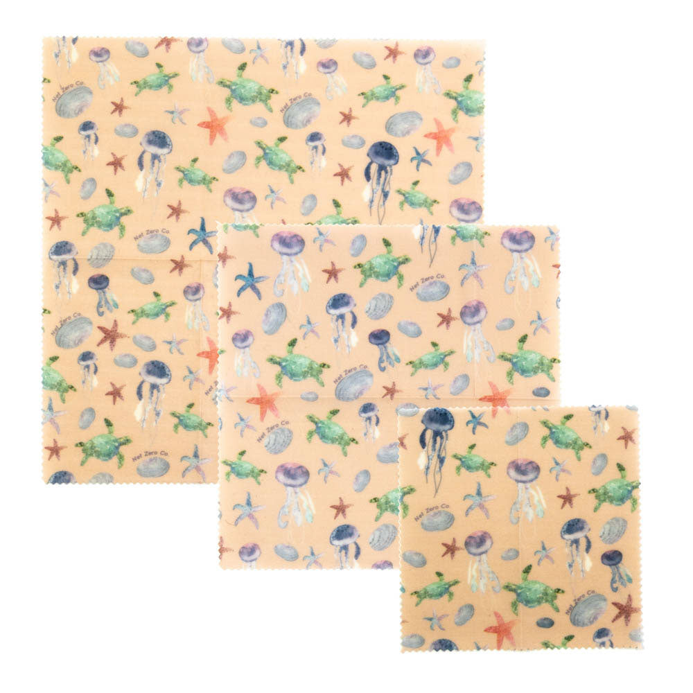 Beeswax Food Wraps In Pink Beachside