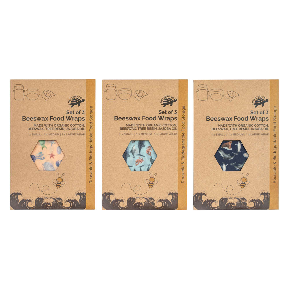 Beeswax Food Wraps With Zero Waste Compostable Kraft Packaging