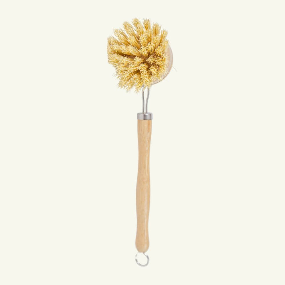 Bamboo Dishwashing Brush with Handle