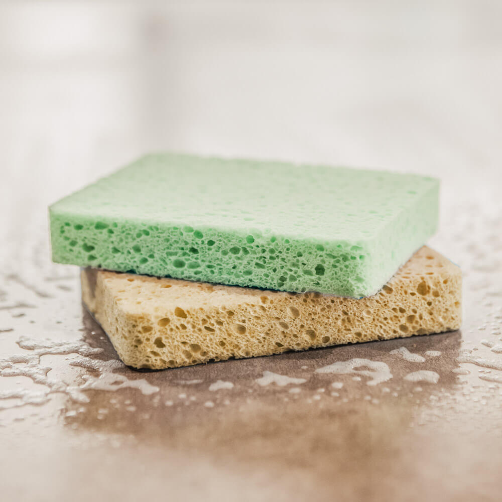 Kitchen 100% Cellulose Sponges - 2 Pack