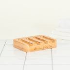 Bamboo Soap Dish In Bathroom