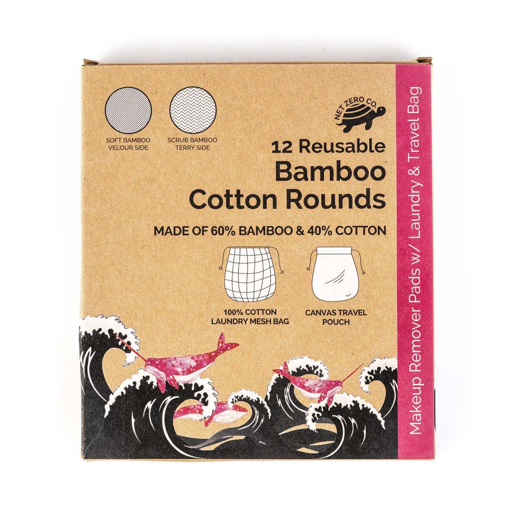 Bamboo Cotton Rounds In Zero Waste Packaging