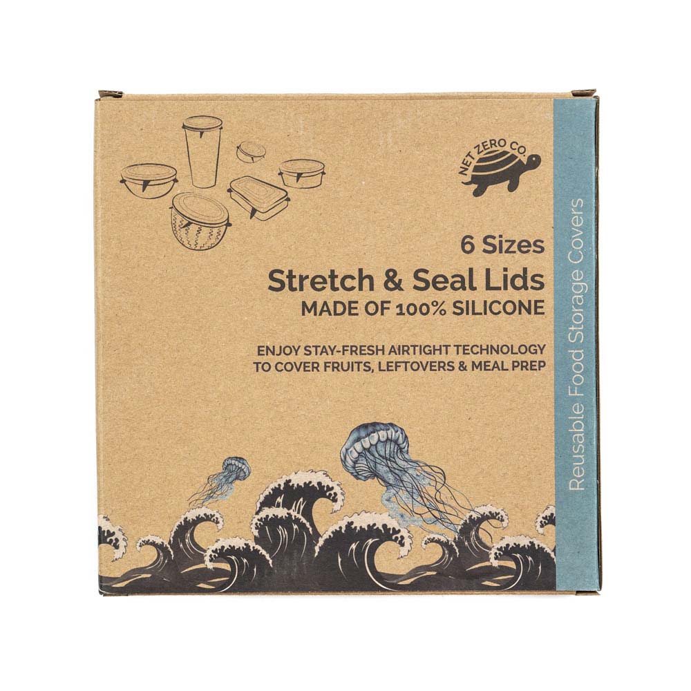 Six Sizes Silicone Stretch Lids With Eco Friendly Zero Waste Packaging