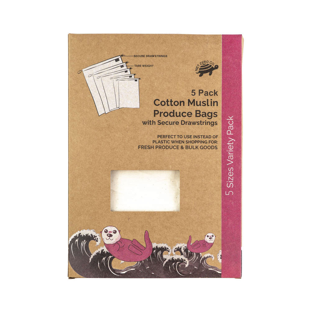 Cotton Muslin Reusable Produce Bag With Zero Waste Packaging