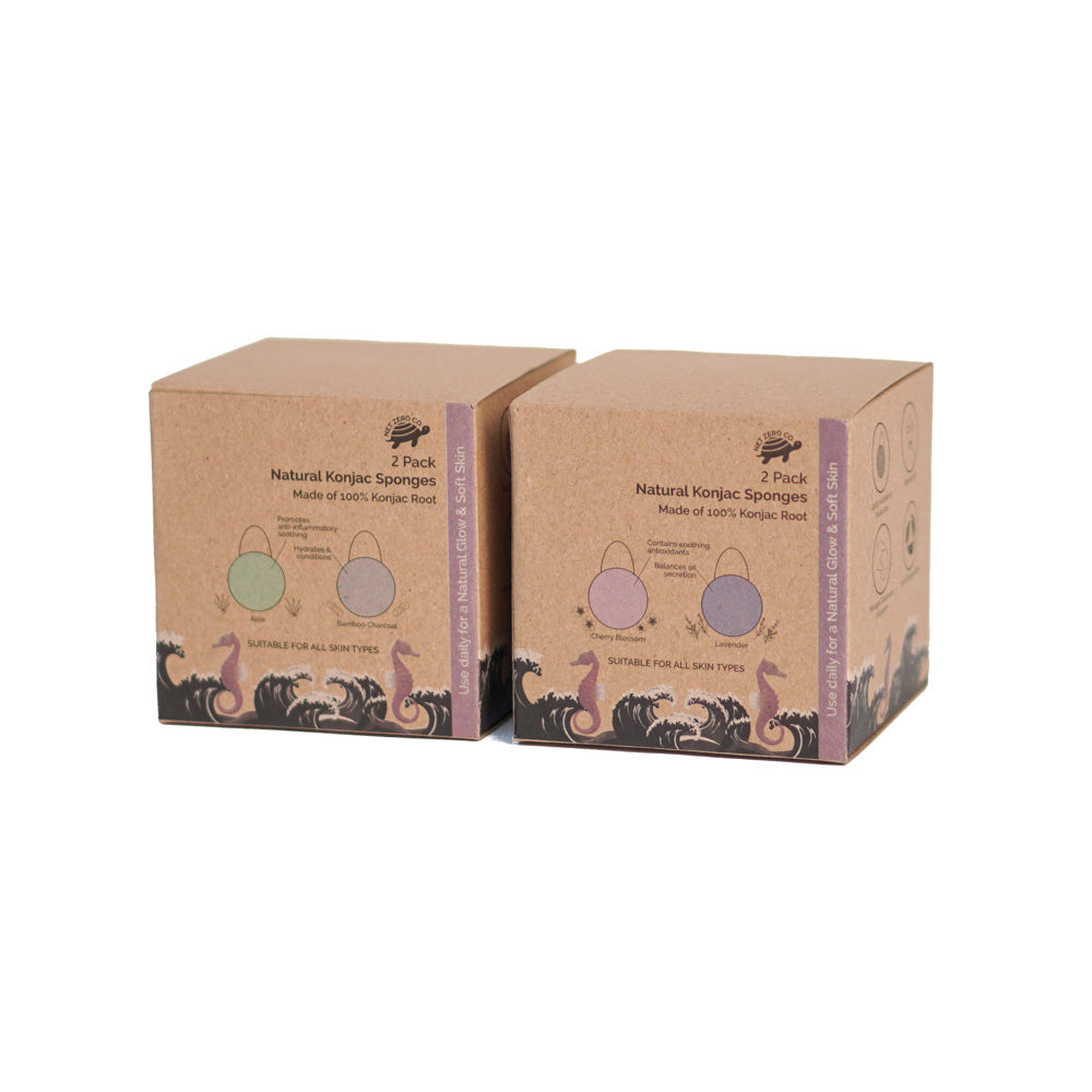 Konjac Sponge In Zero Waste Compostable Packaging