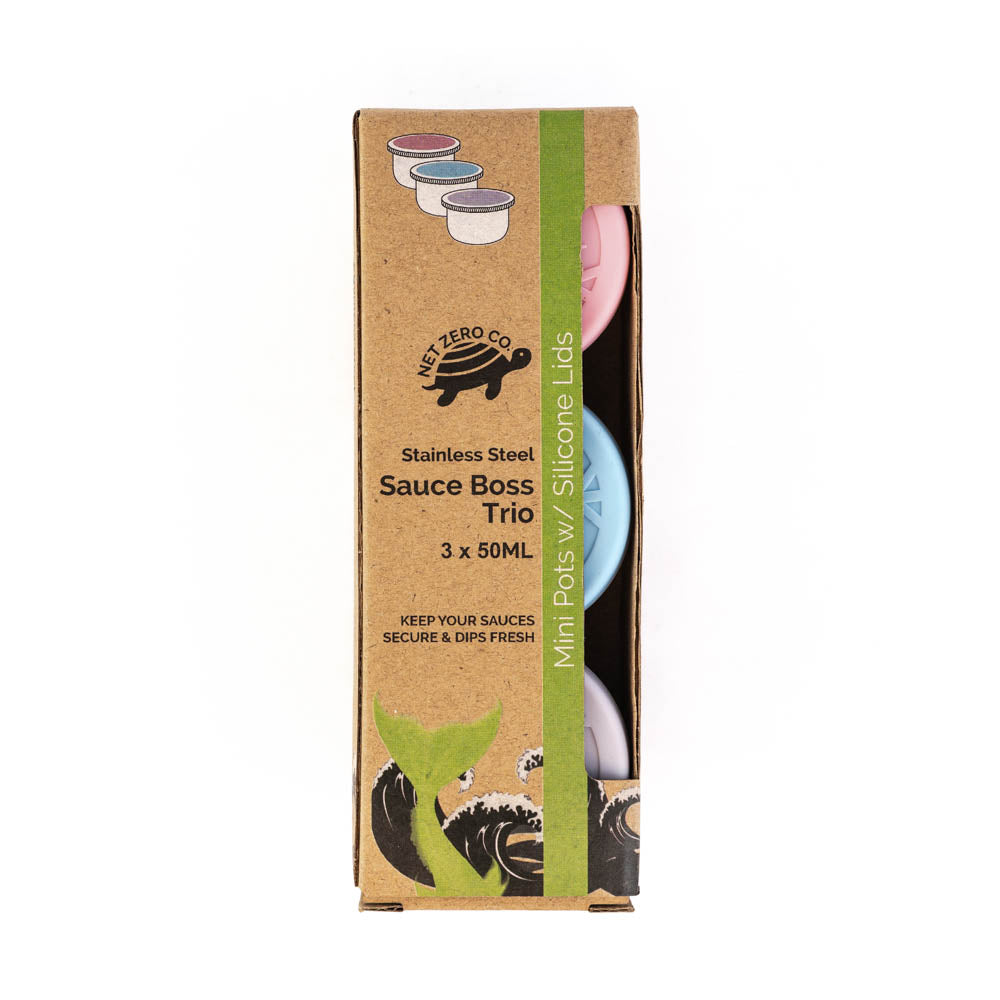 Stainless Steel Sauce Boss Trio Reusable Sauce Containers Plastic Free