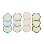 Set Of Twelve Bamboo Cotton Rounds For Face