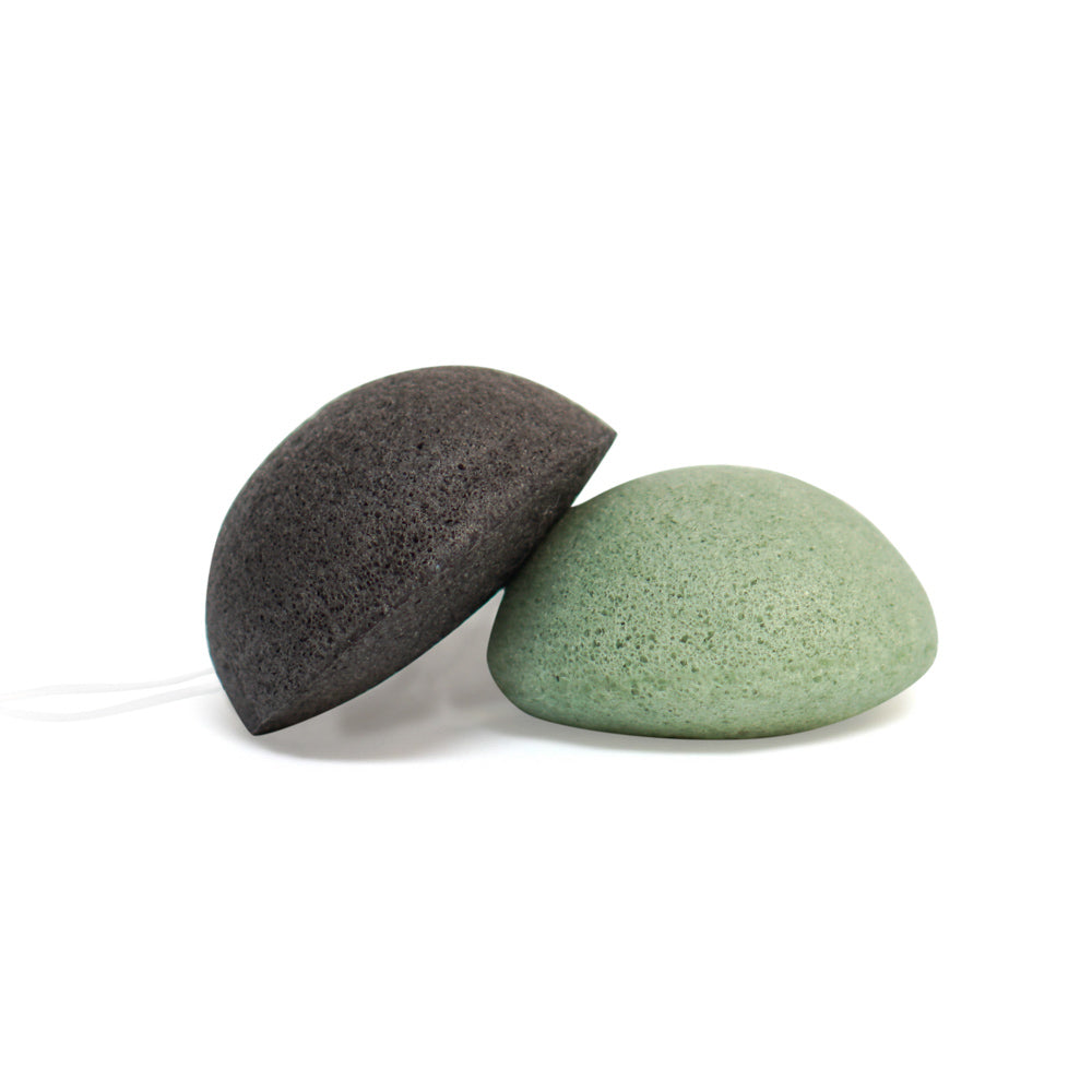 Sustainable Skincare Konjac Facial Sponge Charcoal Aloe