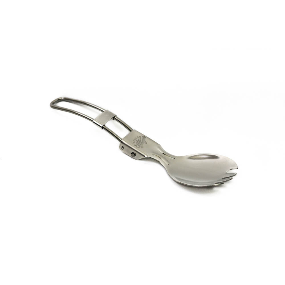 Open Stainless Steel Folding Spork